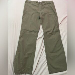 Zara Green Chinos Versatile Cotton Blend